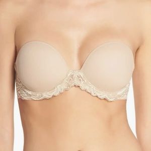 Natori Feathers Strapless Bra Nude